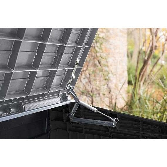 Keter Store It Out Nova 880L Storage Box (with pistons) – Dark Grey with Light Grey Lid - Image 6