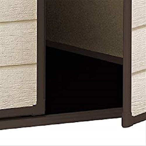 Keter 6′ x 8′ Manor Plastic Garden Storage Shed – Beige - Image 3
