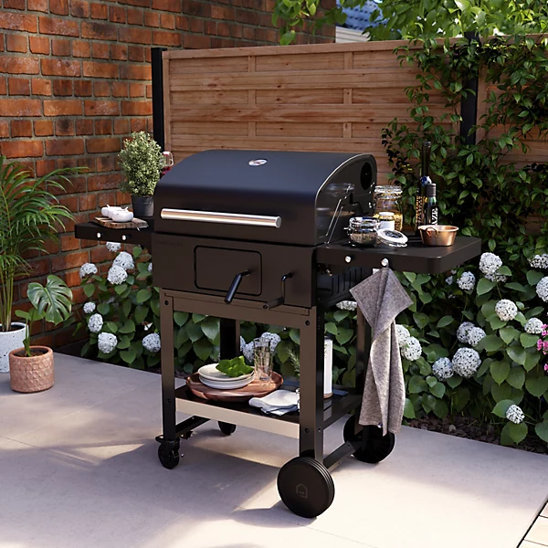 GoodHome Etowah Black Charcoal BBQ (D) 3660mm 207 x 430mm - Image 3