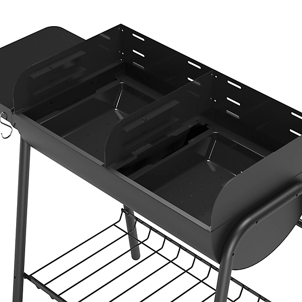 GoodHome Pondera Black Charcoal BBQ 370 x 395mm - Image 3
