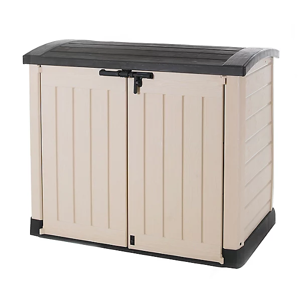Keter Store-it-out ARC Beige & brown 1200L Garden storage box 1200mm 1460mm - Image 3
