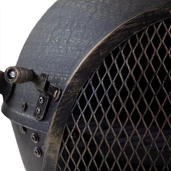 Bentley 120cm Extra-Large Open Bowl Mesh Cast Iron Patio Chiminea Heater Black - Image 8